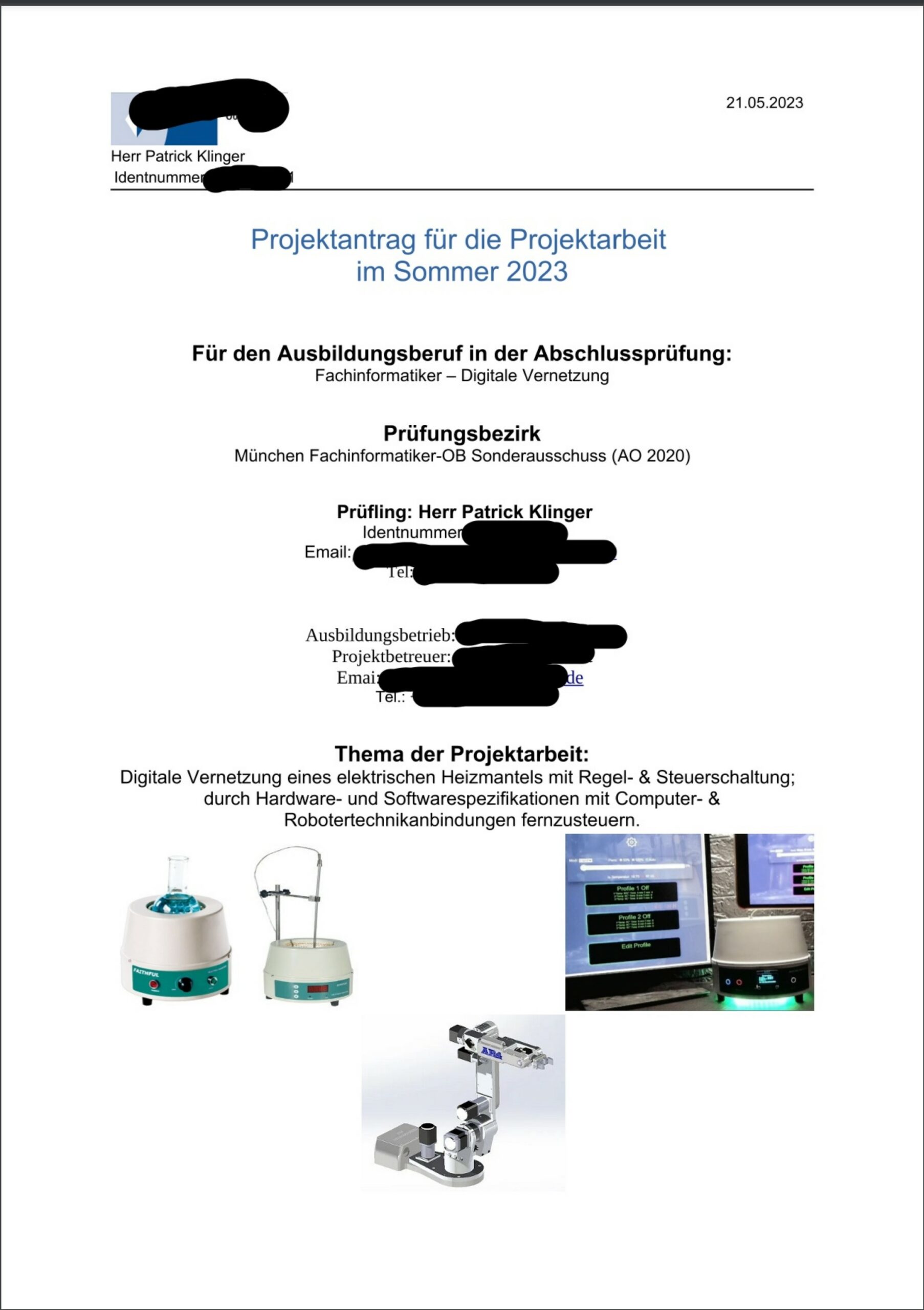 Projektarbeit IHK Vorschau – zum Öffnen anklicken