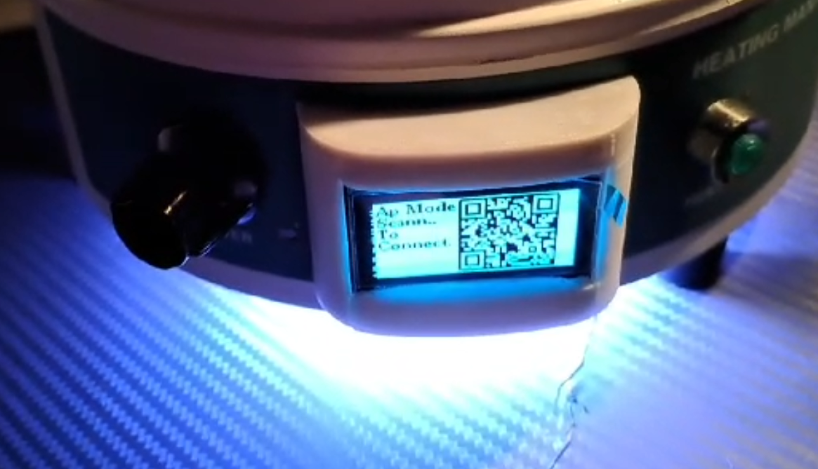 Heizmantel Display QR Code